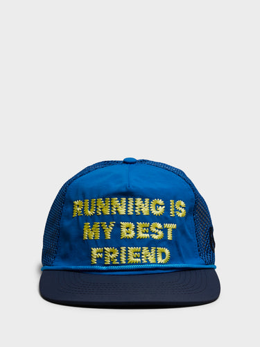 Alex Zono - Running Is My Best Friend Trucker Cap in Blue