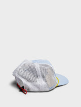 Alex Zono - Hey, I'm Running Over Here Trucker Cap in Blue Stripes