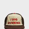 Alex Zono - I Dig Running Trucker Cap in Brown