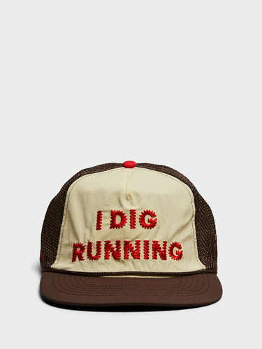 Alex Zono - I Dig Running Trucker Cap in Brown