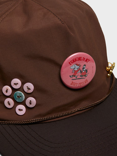 Alex Zono - Running is my Best Friend Trucker Cap in Brown