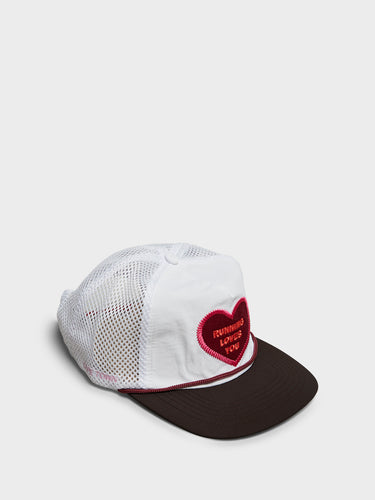 Alex Zono - Running Loves You Trucker Cap in White