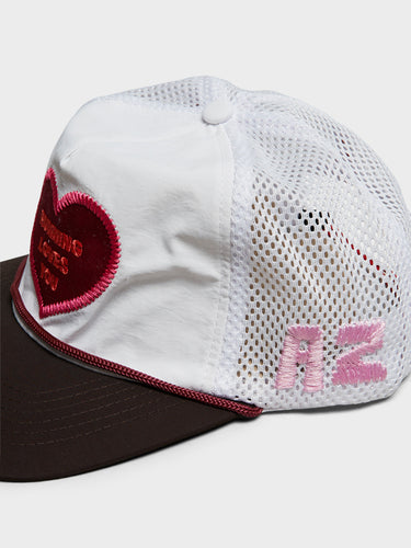 Alex Zono - Running Loves You Trucker Cap in White