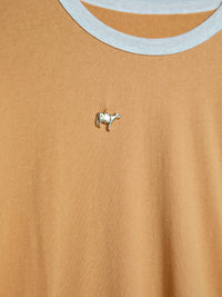 Alex Zono - Ringer Tee With Cow Charms in Yellow