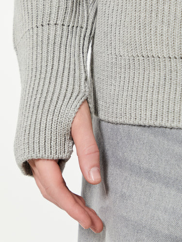 Andersen-Andersen - Navy Crewneck in Light Grey