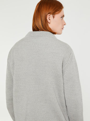 Andersen-Andersen - Navy Crewneck in Light Grey