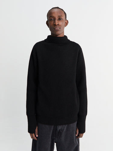 Andersen-Andersen - Navy Turtleneck in Black
