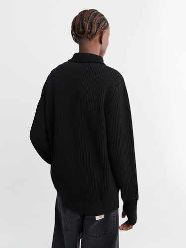 Andersen-Andersen - Navy Turtleneck in Black