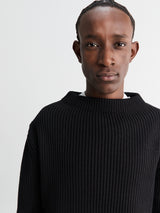 Andersen-Andersen - Navy Crewneck in Black