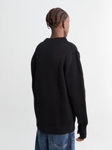 Andersen-Andersen - Navy Crewneck in Black