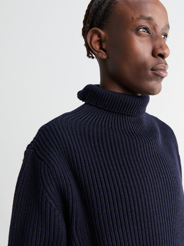 Andersen-Andersen - Navy Turtleneck in Navy