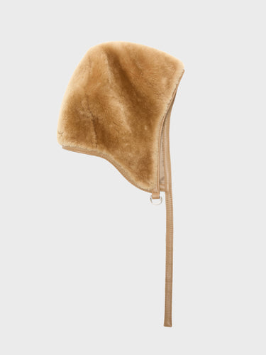 Acne Studios - Shearling cap in Ginger Brown