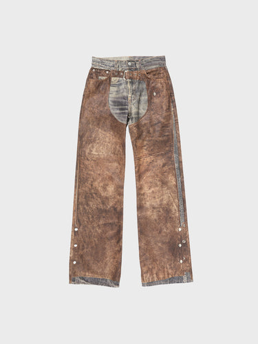 Acne Studios - Printed Jeans in Blue and Brown