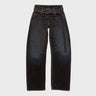 Acne Studios - Trompe L'oeil Belted Jeans in Brown and Blue
