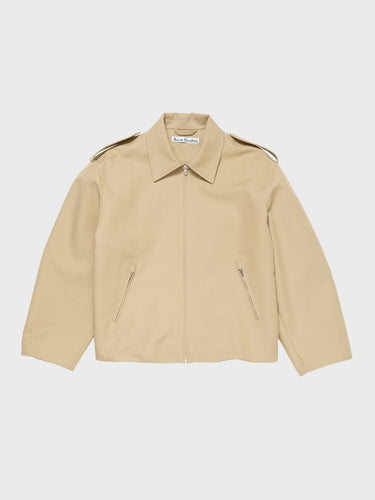 Acne Studios - Cotton Satin Jacket in Beige