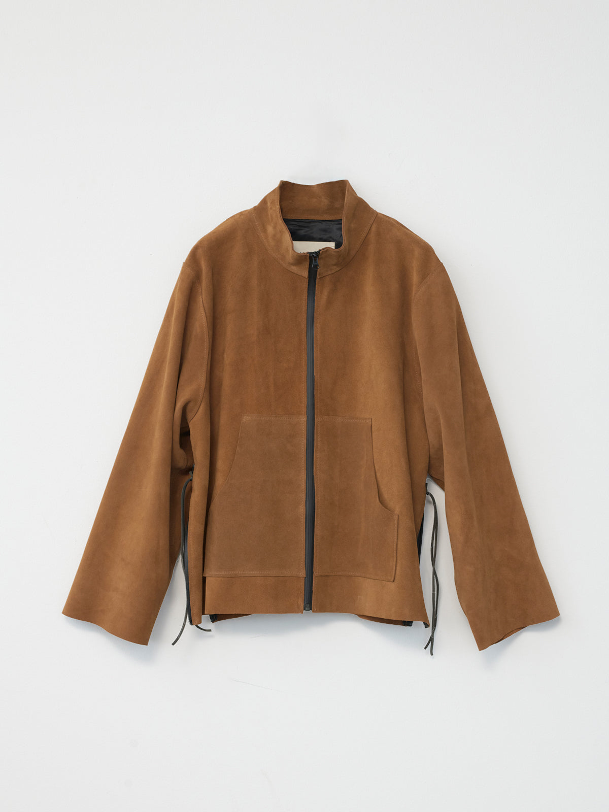 Suede Anorak Jacket in Cognac