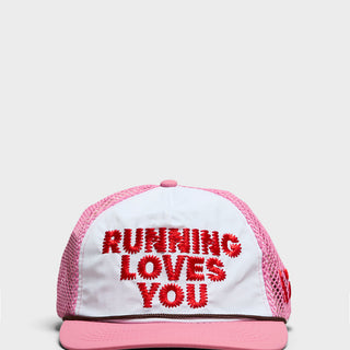Alex Zono - Running Loves You Trucker Hat in Pink