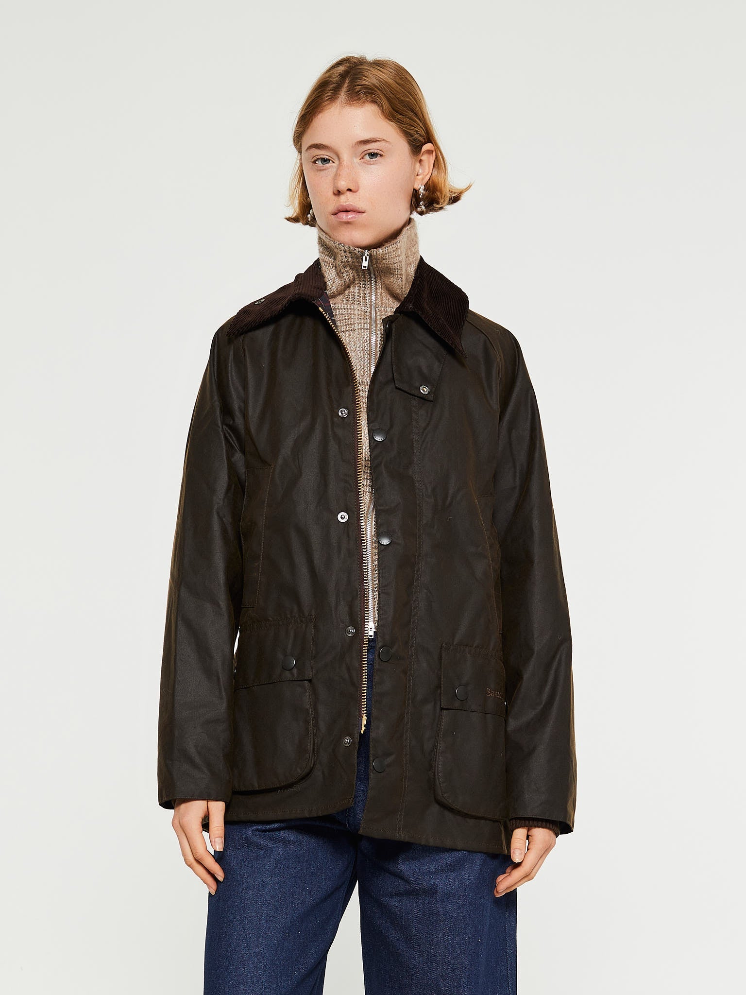 Barbour bedale hood olive online