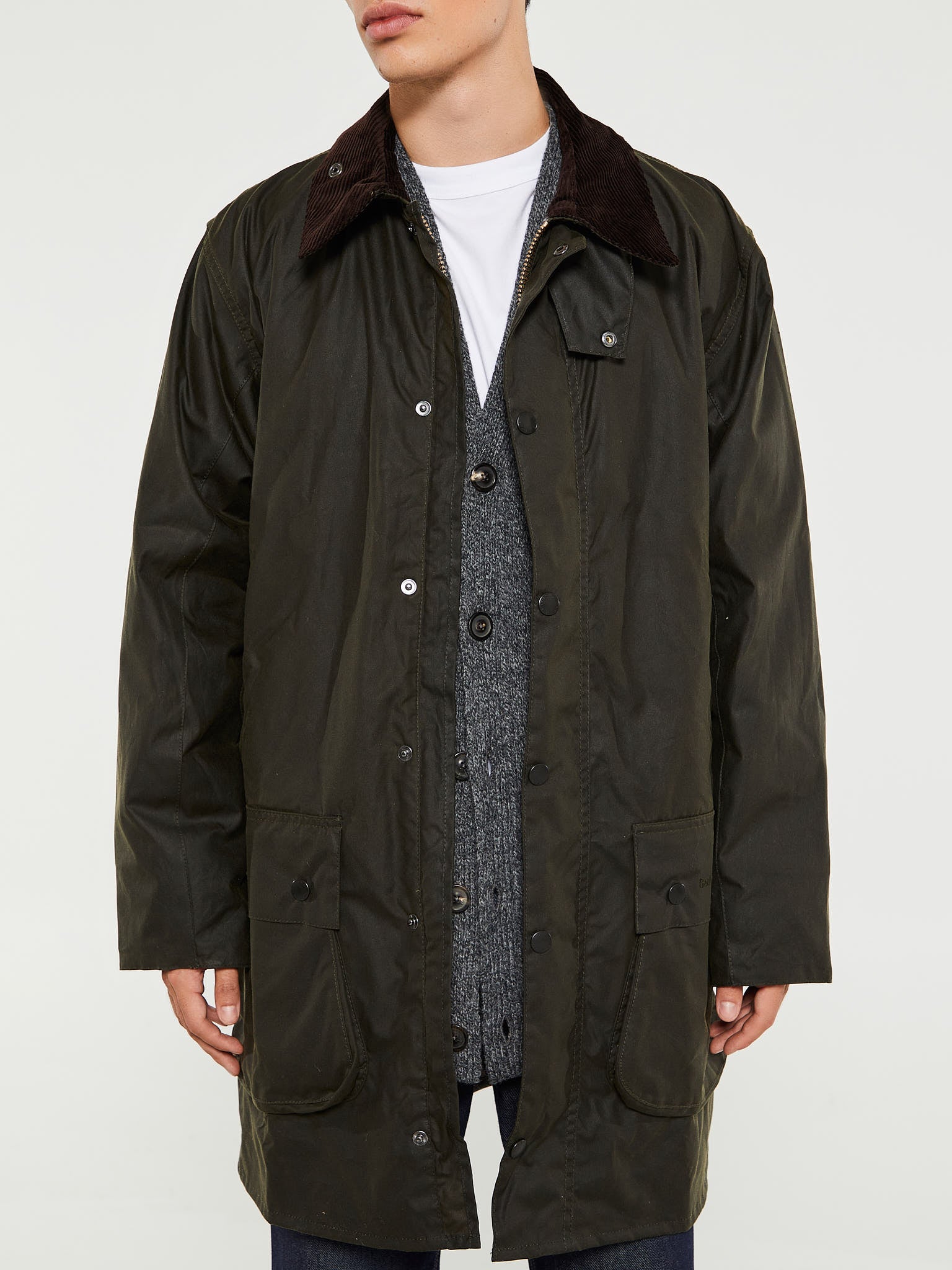 Barbour - Border Wax Jacket in Olive