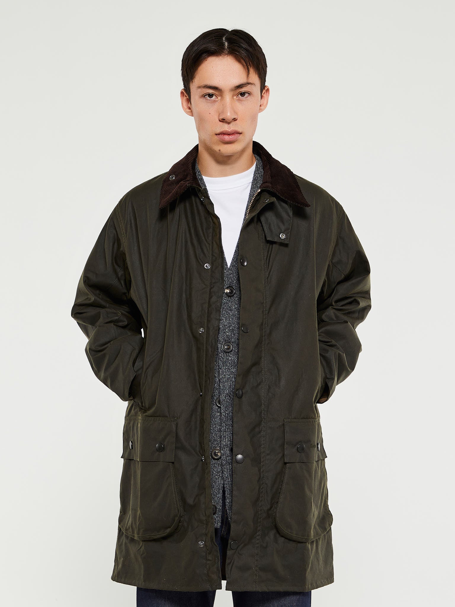 Barbour - Border Wax Jacket in Olive