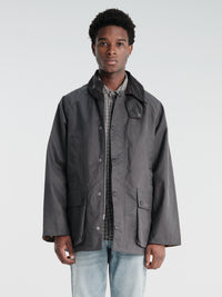 Barbour - Barbour OS Bedale Wax Jacket in Grey