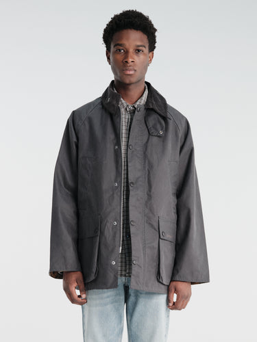 Barbour - Barbour OS Bedale Wax Jacket in Grey