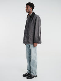 Barbour - Barbour OS Bedale Wax Jacket in Grey