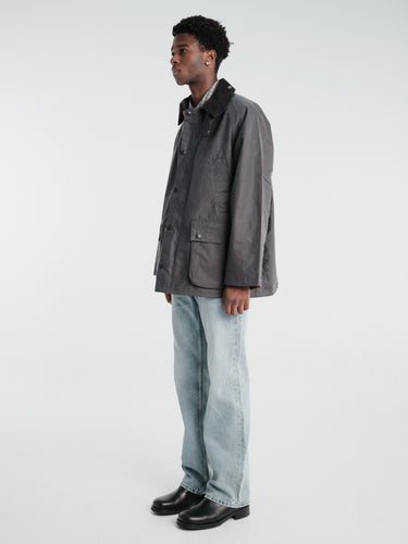 Barbour - Barbour OS Bedale Wax Jacket in Grey