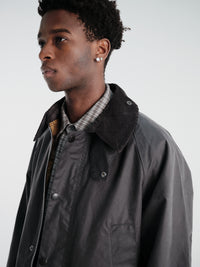 Barbour - Barbour OS Bedale Wax Jacket in Grey