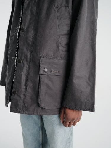 Barbour - Barbour OS Bedale Wax Jacket in Grey