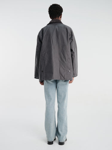 Barbour - Barbour OS Bedale Wax Jacket in Grey