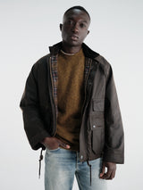 Barbour - Barbour Modified Ursula Wax Jacket in Dark Brown