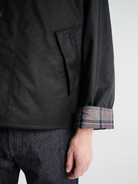 Barbour - Modified Transport Waxed Jacket in Black