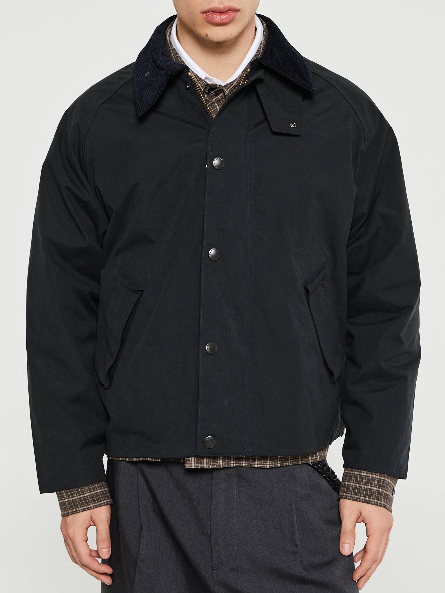 Oversized Transporter Casual Jacket in Classic Navy