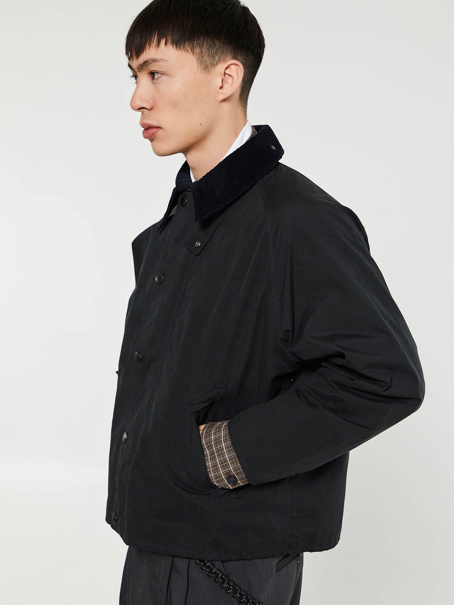 Barbour - Oversized Transporter Casual Jacket in Classic Navy