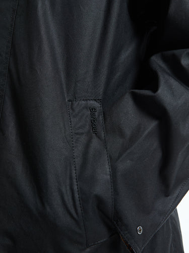 Barbour - Mod Exmoor Wax Jacket in Black