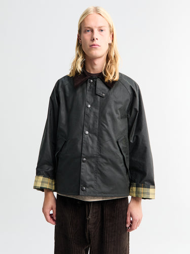 Barbour - Modified Transport Waxed Jacket in Sage