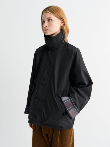 Barbour - Modified Transport Waxed Jacket in Black