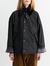 Barbour - Modified Transport Waxed Jacket in Black