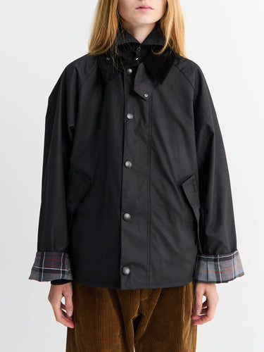 Barbour - Modified Transport Waxed Jacket in Black