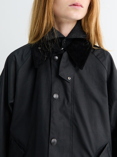 Barbour - Modified Transport Waxed Jacket in Black