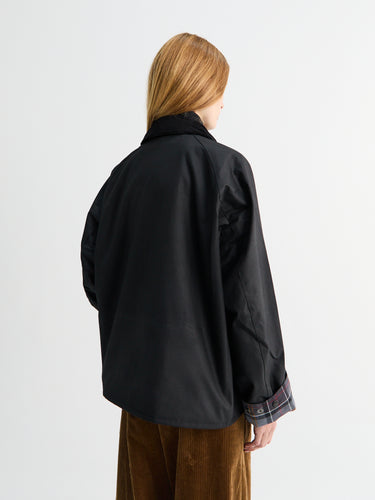 Barbour - Modified Transport Waxed Jacket in Black