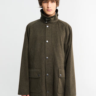 Barbour - Modified Bedale Wool Jacket in Olive