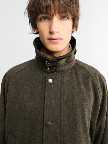 Barbour - Modified Bedale Wool Jacket in Olive