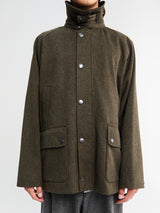 Barbour - Modified Bedale Wool Jacket in Olive