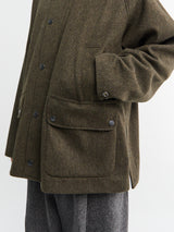 Barbour - Modified Bedale Wool Jacket in Olive