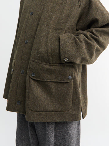 Barbour - Modified Bedale Wool Jacket in Olive