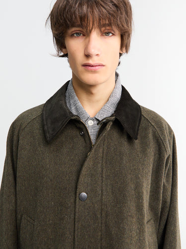 Barbour - Modified Bedale Wool Jacket in Olive