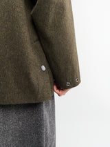 Barbour - Modified Bedale Wool Jacket in Olive