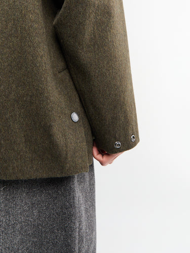 Barbour - Modified Bedale Wool Jacket in Olive